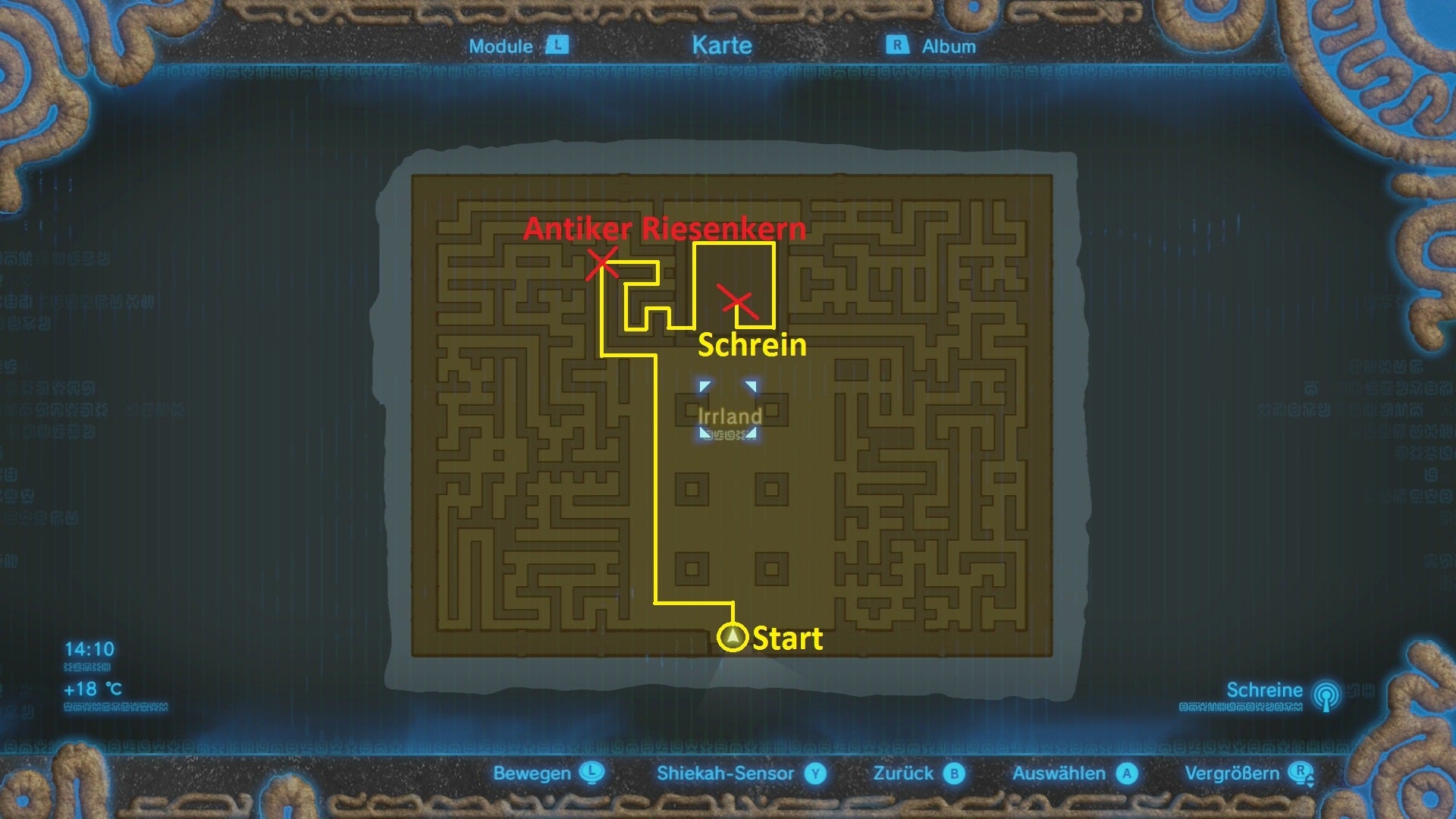 Zelda Breath Of The Wild Irrland Lösung Zelda: Breath of the Wild - Kah-Tosa-Schrein, Linkes Auge des Schädels